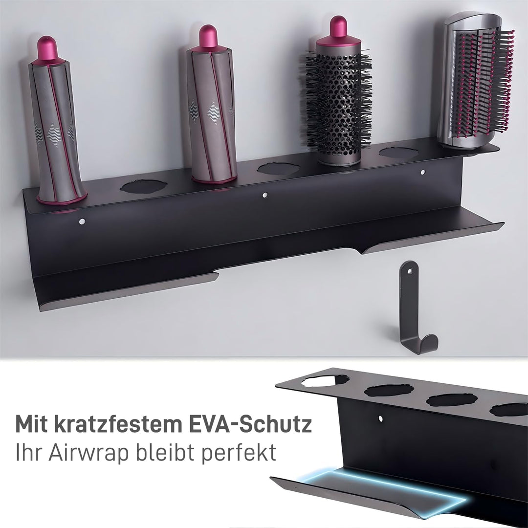 Dyson Airwrap Halterung, Aluminiumlegierung Gätteisen Halterung Ohne Bohren für Airwrap Zubehör, Dys