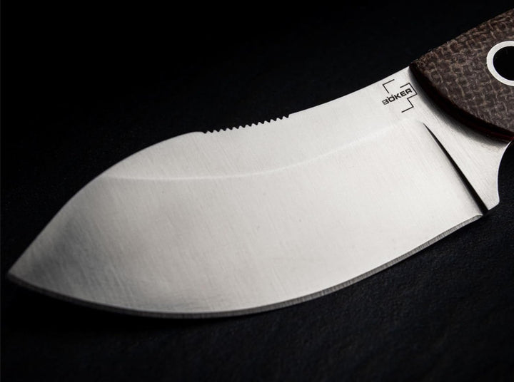 Böker Plus Nessmi Pro Feststehendes Messer aus D2-Stahl und Verbundwerkstoff in der Farbe Braun - 16