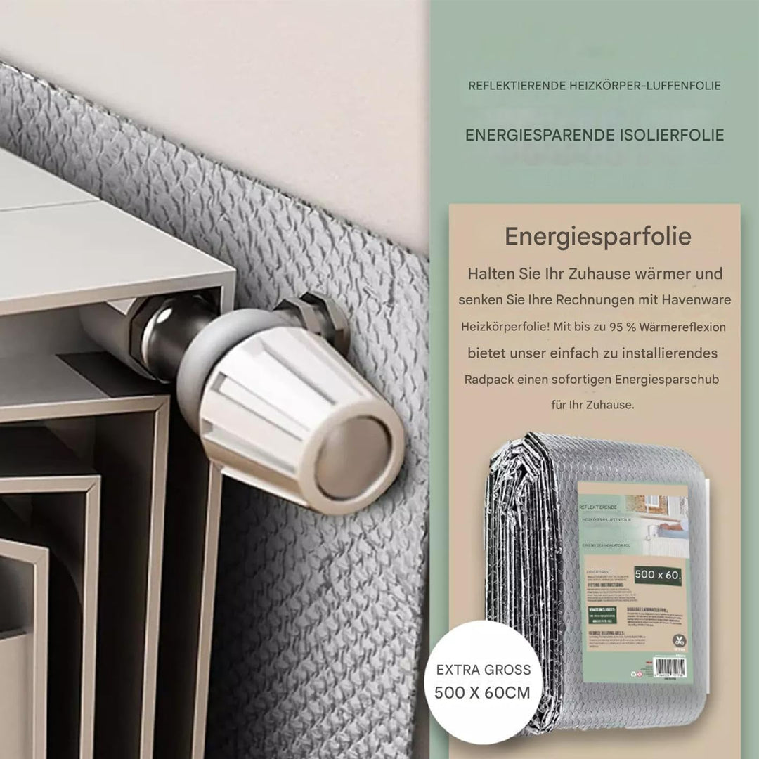 Heat Reflective Foil Insulation - 16 Ft x 24 Inch Thermal Vapor Barrier with Double-Sided Aluminum F