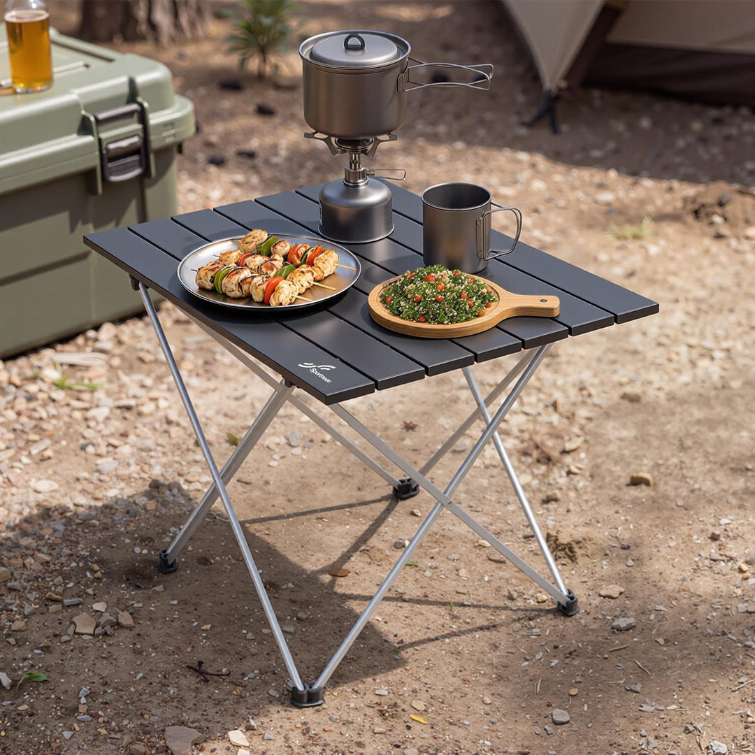 Campingtisch Klapptisch Camping, Aluminium Klapptisch Camping Tisch Faltbarer Picknick-Tisch Tragbar