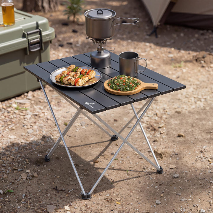 Campingtisch Klapptisch Camping, Aluminium Klapptisch Camping Tisch Faltbarer Picknick-Tisch Tragbar
