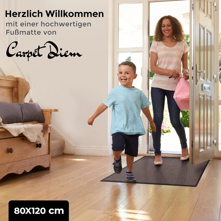 Carpet Diem Fussmatte, einfach sauber I Schmutzfangmatte Eingangsbereich - Fussmatte Innen & Aussen,