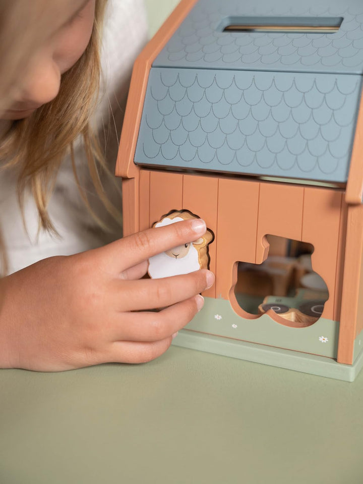 Little Dutch 7147 FSC Holz Steckspiel Sortierspiel Bauernhaus - Little Farm
