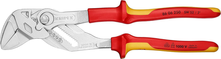KNIPEX Zangenschlüssel Zange und Schraubenschlüssel in einem Werkzeug auf SB-Karte verchromt isolier