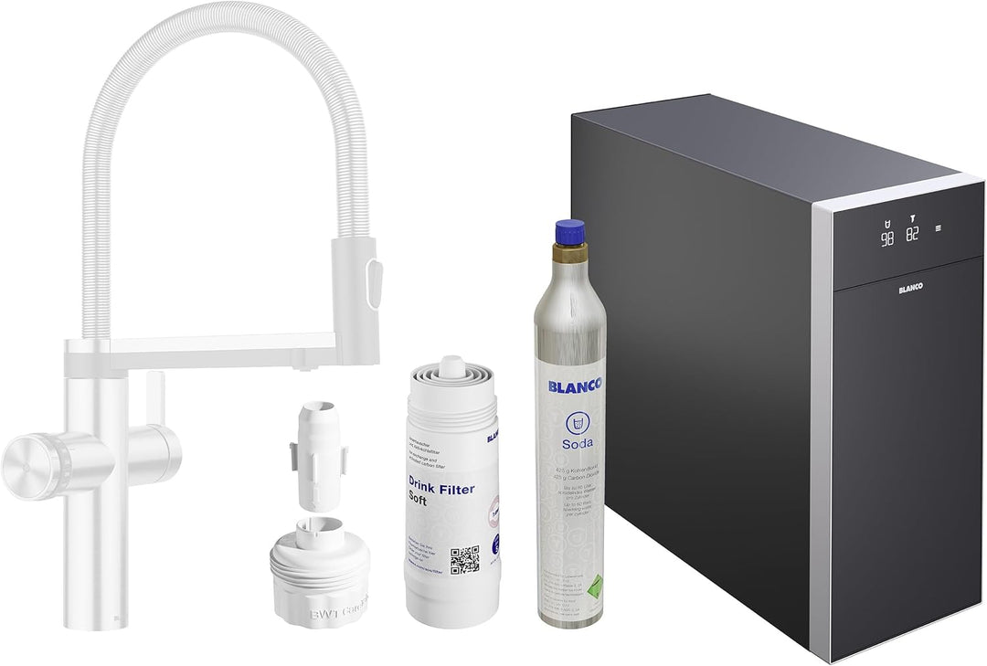 BLANCO CHOICE.All | Wasseraufbereitungs-Gerät passend zur CHOICE Icona Armatur | Enthält 1x Trinkfil