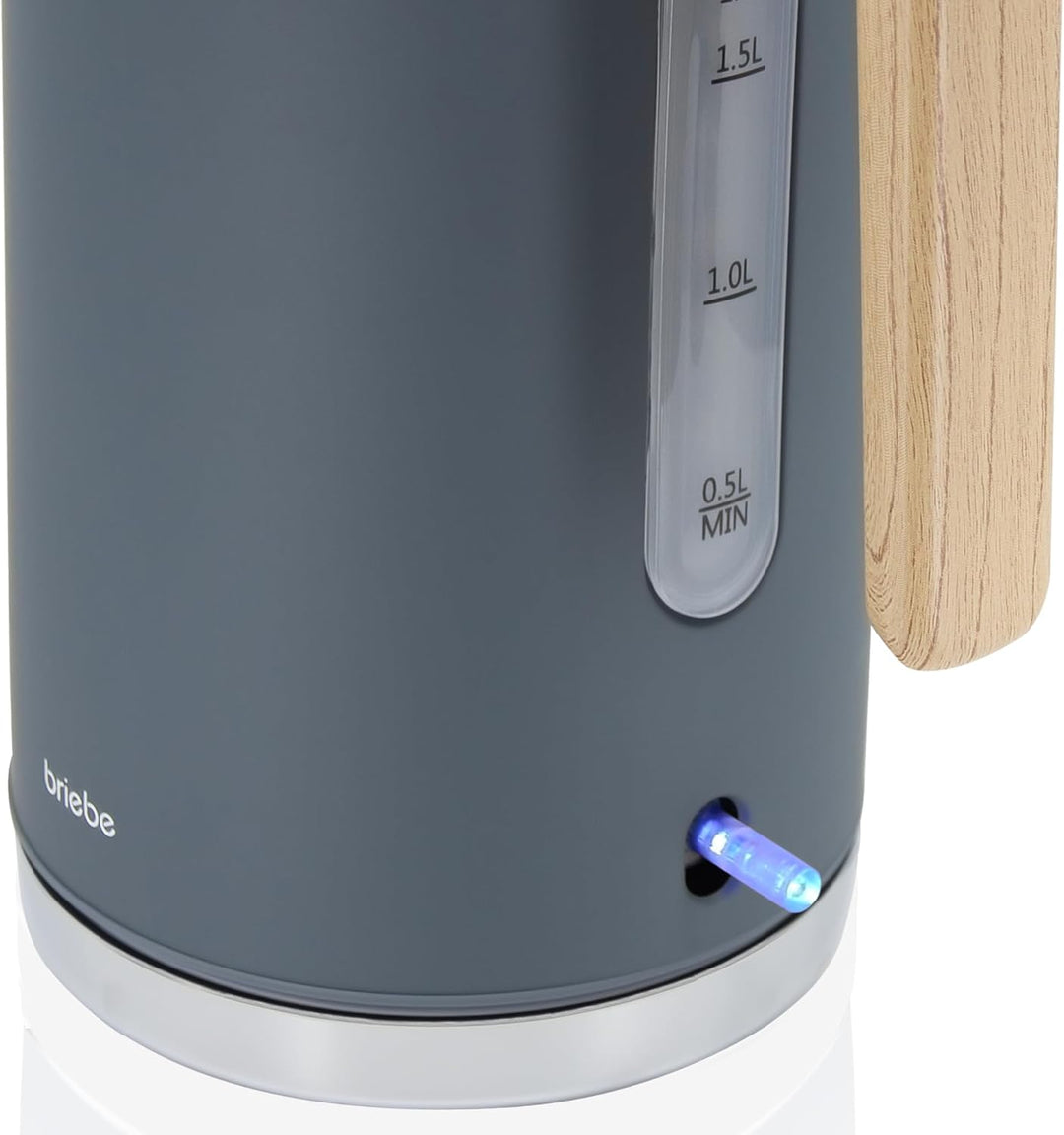 briebe Nordic Wasserkocher 1,7L Elektrischer Teekocher 2200W Schnell Aufheizender, BPA-frei, 360° So