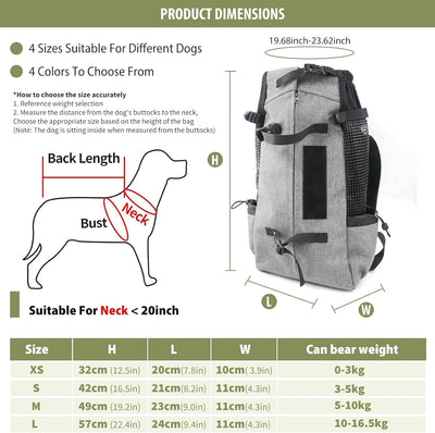 PETCUTE Hundetasche Hundetransporttasche Tragetasche für Hunde Katzen Wanderrucksack Seite Atmungsak