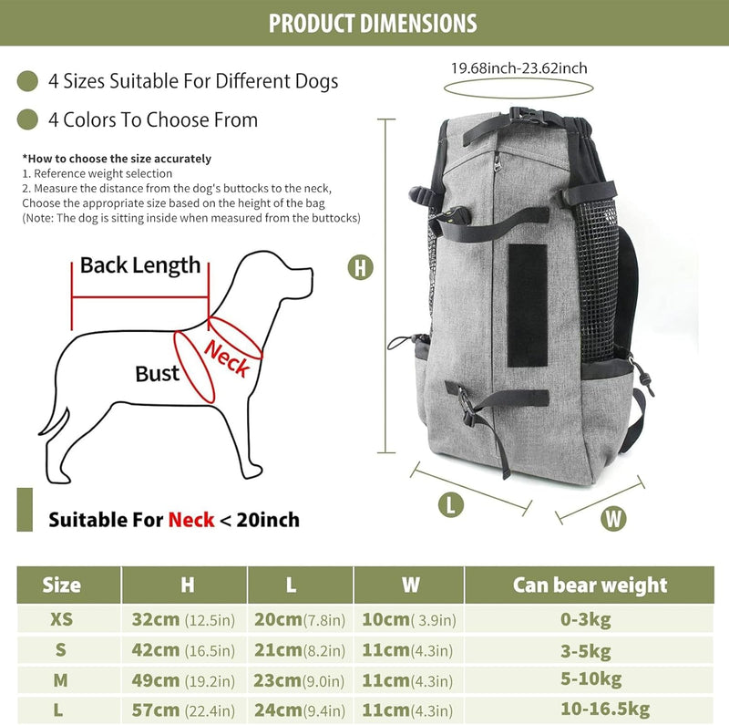 PETCUTE Hundetasche Hundetransporttasche Tragetasche für Hunde Katzen Wanderrucksack Seite Atmungsak