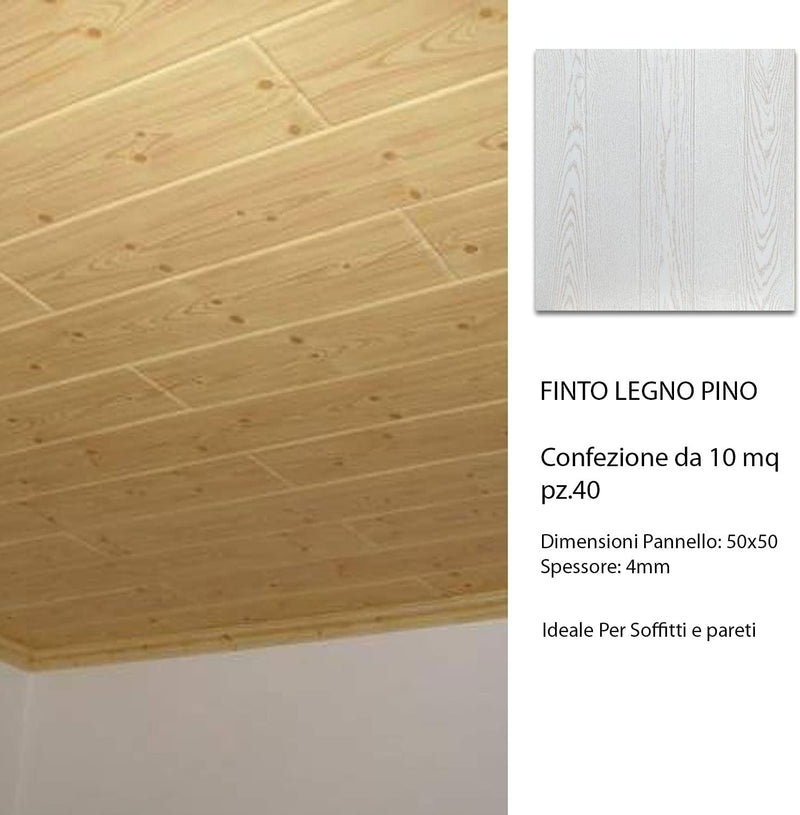 Dekorative Styroporplatte für Decke und Wand, 3D-Effekt, wärmeisolierend, Dicke 4 mm, Masse 50 x 50