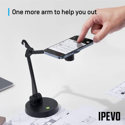 IPEVO Uplift Magnetic mehrgelenkiger Arm für iPhones der Reihe 12 und höher, mehrgelenkiger Telefonh