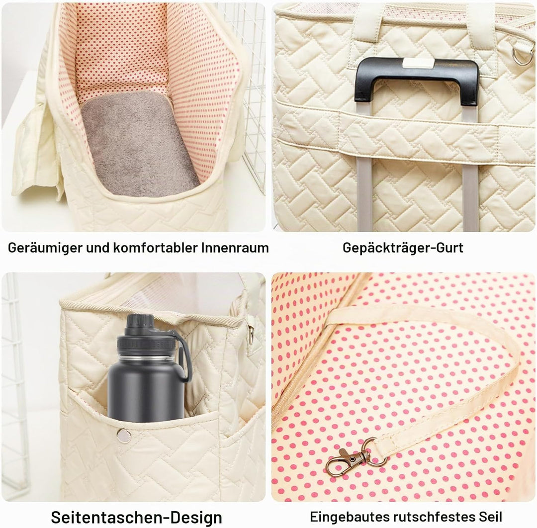 Hundetragetasche bis 5kg – Hundetasche für kleine Hunde Katze, Tragetasche Hund, faltbar, atmungsakt