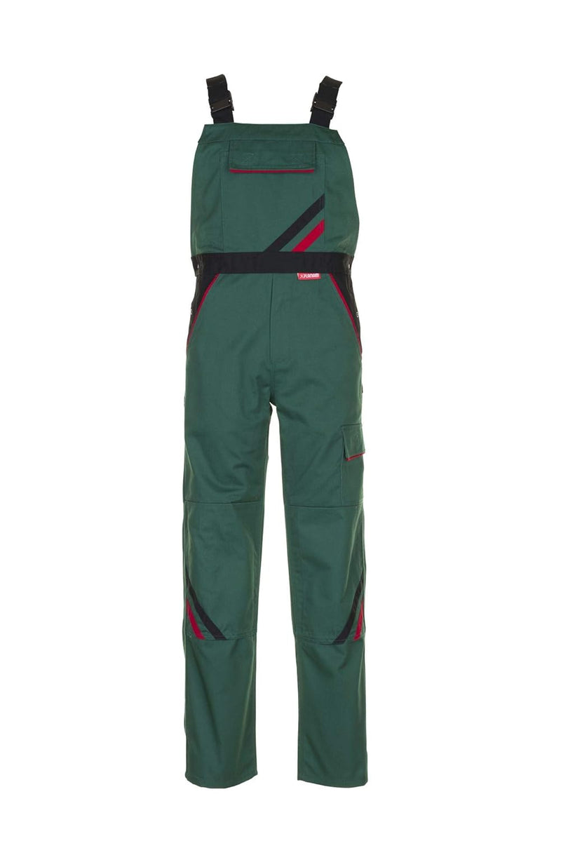 Planam Highline Herren Latzhose grün schwarz rot Modell 2335 Grösse 44 grün/schwarz/rot 44, grün/sch