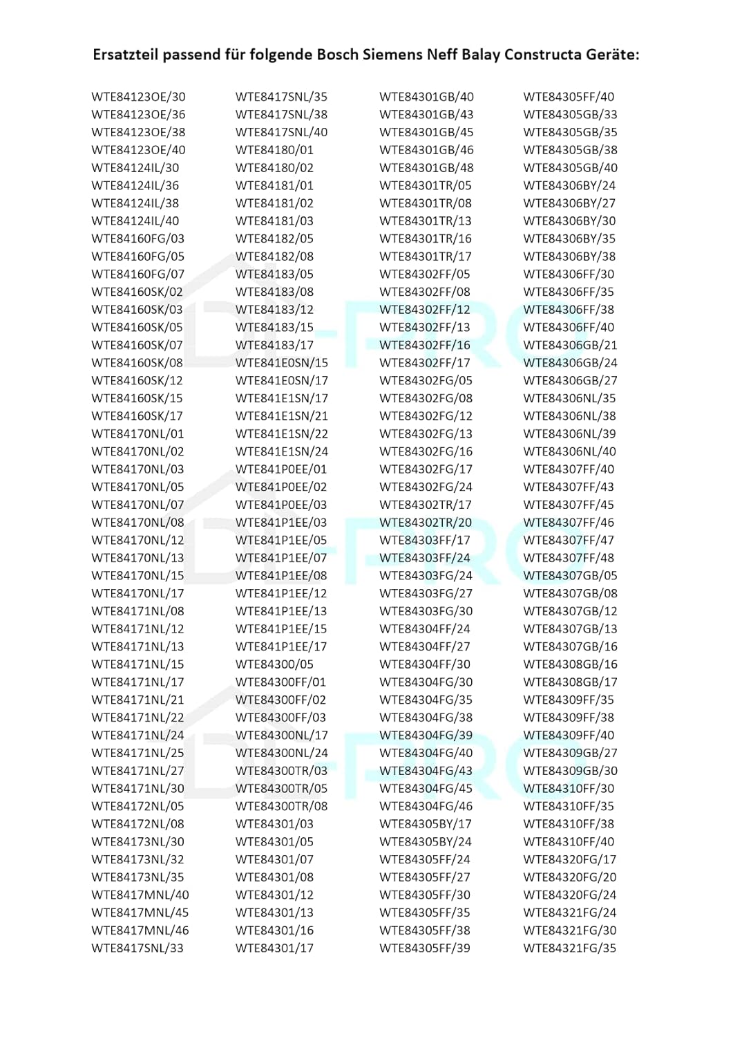 DL-pro Türdichtung für Bosch Siemens 00656841 656841 Filzdichtung Dichtung Gummidichtung für Avantix