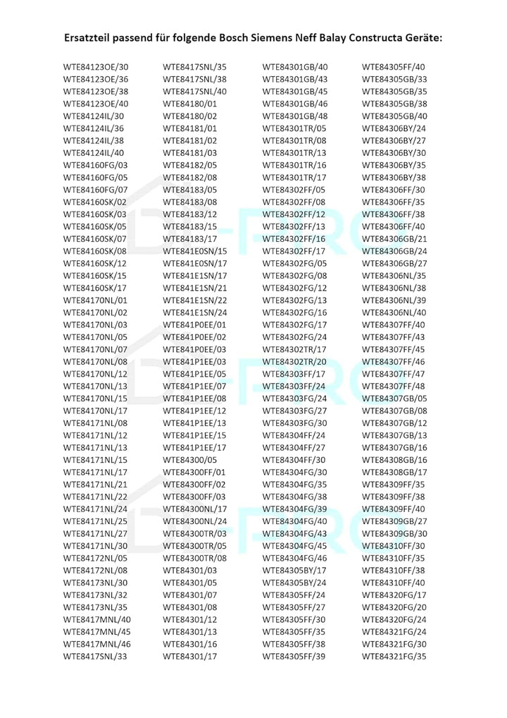 DL-pro Türdichtung für Bosch Siemens 00656841 656841 Filzdichtung Dichtung Gummidichtung für Avantix