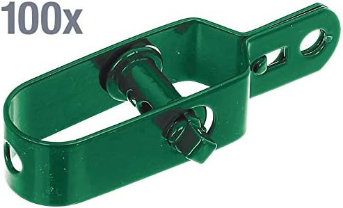 Alberts 854393 Drahtspanner | verzinkt, grün kunststoffbeschichtet | Grösse 2 | Länge 100 mm | 100er