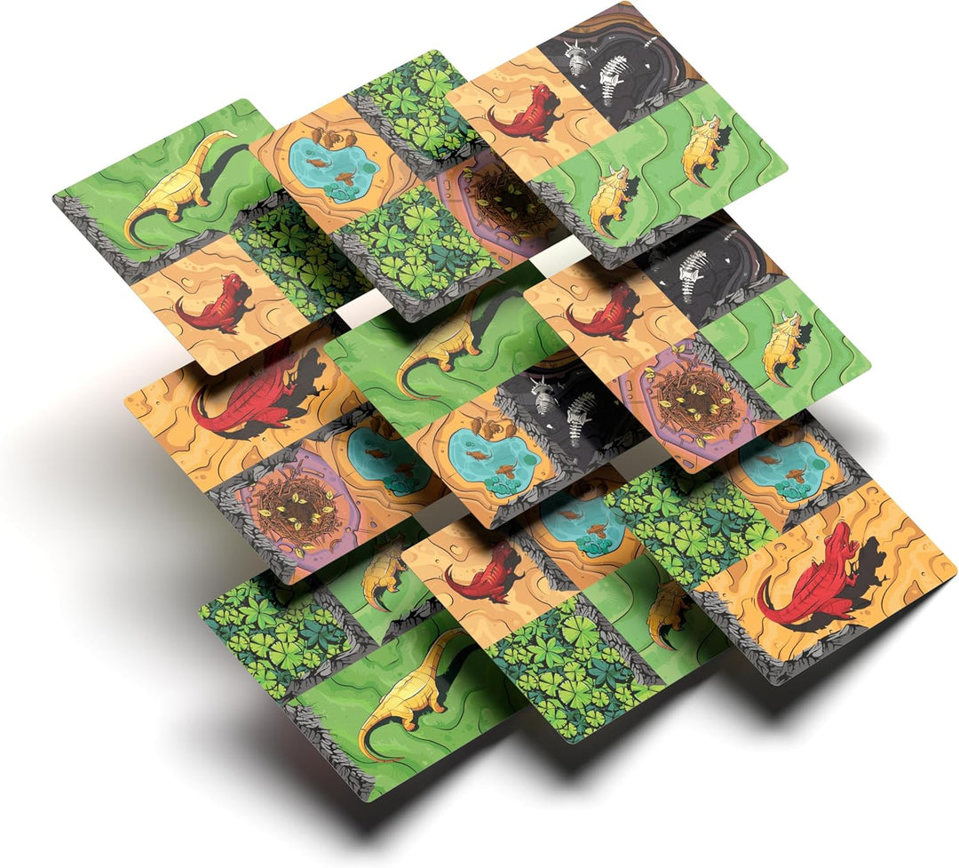 Allplay Chomp - Dinosaur Drafting Game | Tile-Laying Strategy Game for 1–4 Players | Fast-Paced, Fam
