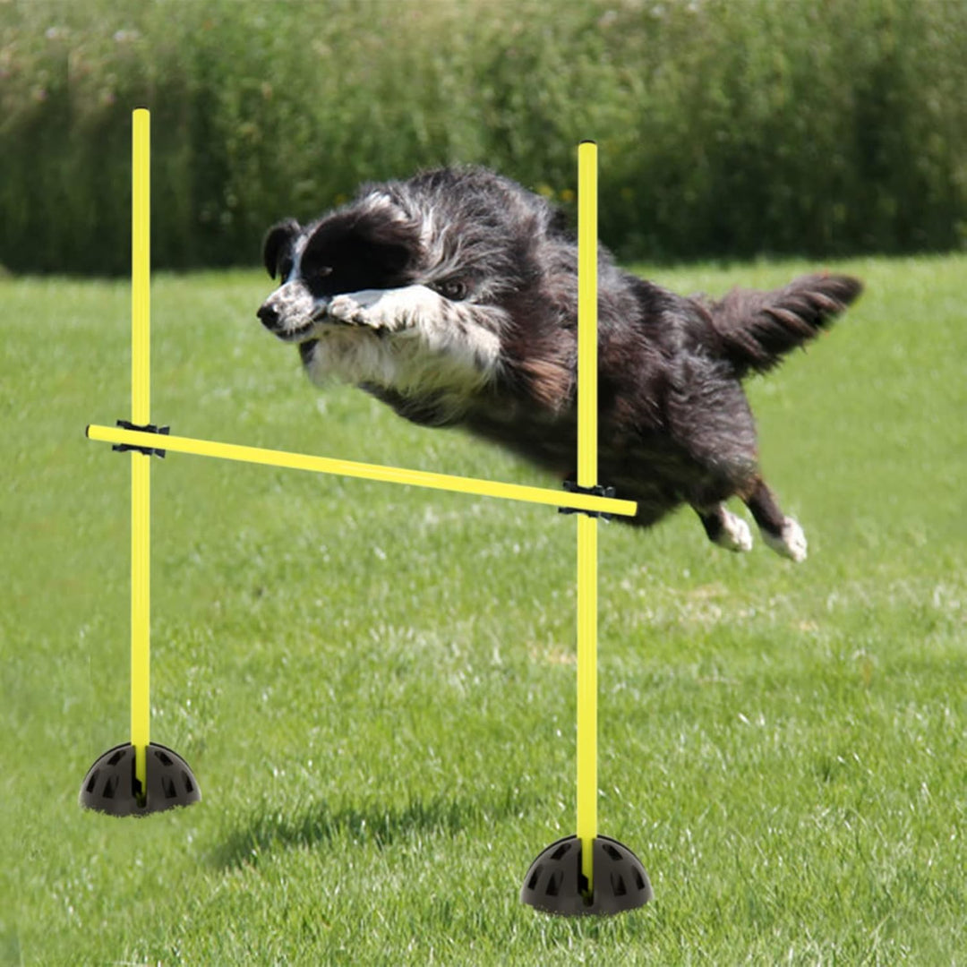 Sprungstangen-Set Agility Hürdenset Trainingsstangen für Sprungkraft, Dribbling und Beweglichkeit Id