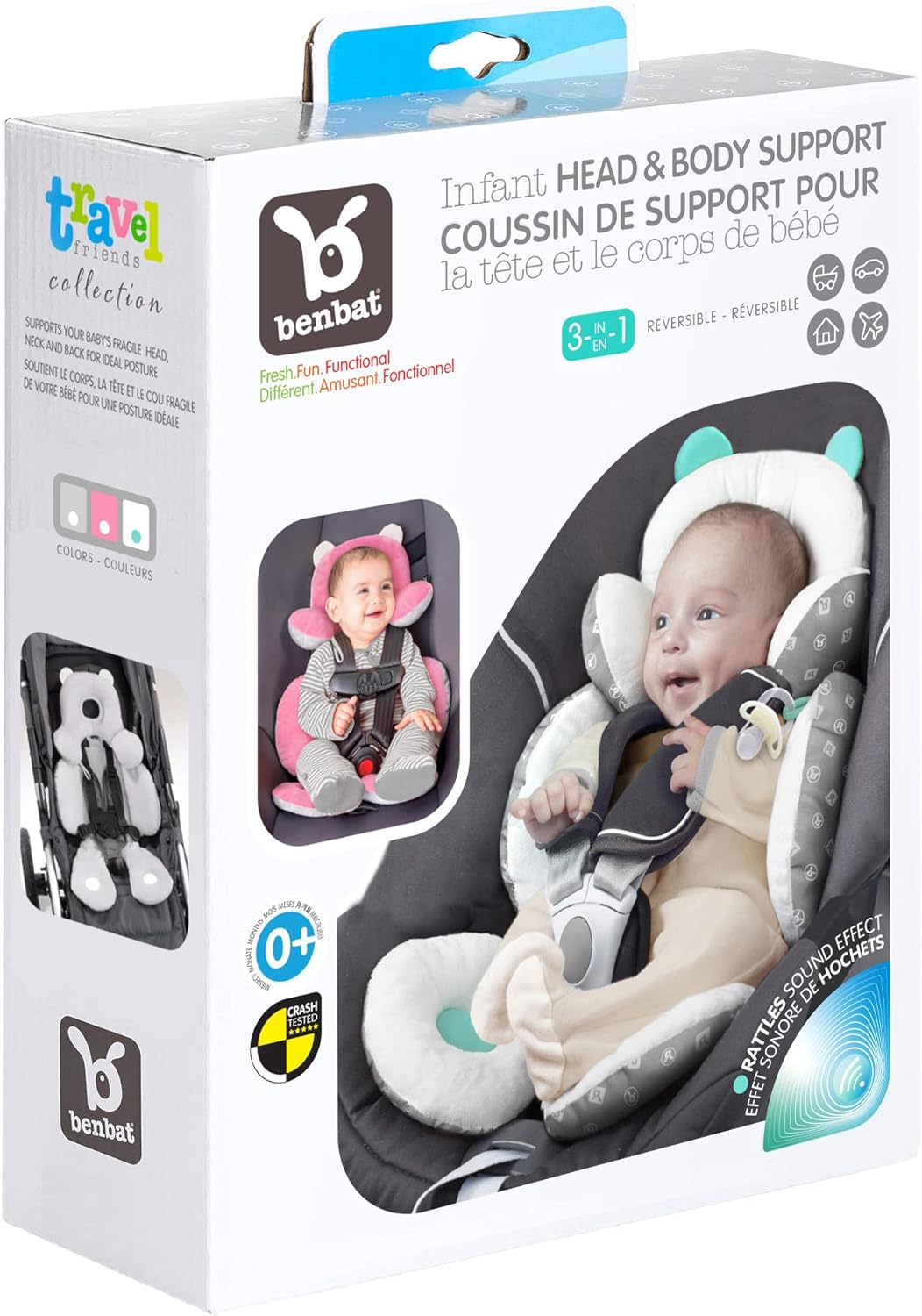 Benbat Verkleinerer für Autositz, Universal-Sitzverkleinerung, Sitzverkleinerer für Kinderwagen, Sit