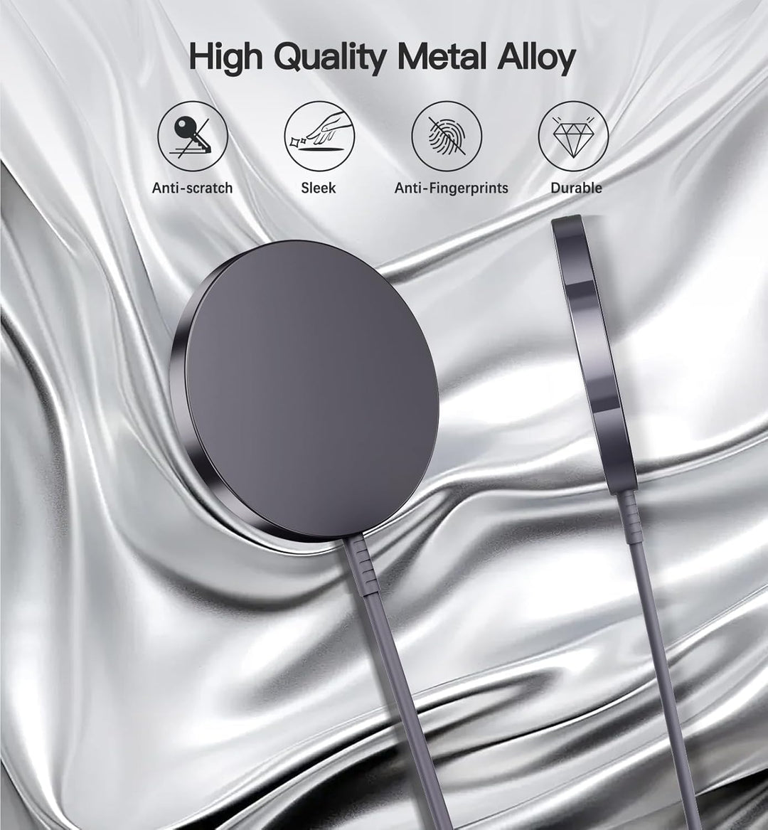 Mag-Safe Ladegerät Wireless Charger iPhone, 15W Schnell Apple induktive ladestation für iPhone 17/16
