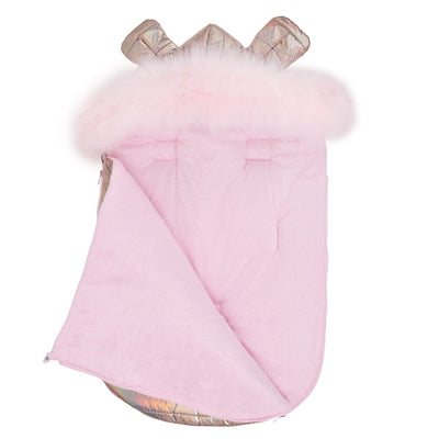 GaGaDumi „Teddy” Babyfusssack Winterfusssack, Babyschale mit Reissverschluss, Kuscheltasche, Babydec