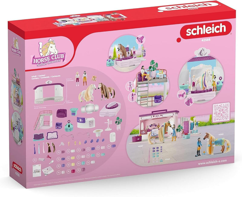 schleich 42588 Beauty Salon , für Kinder ab 4+ Jahren, HORSE CLUB Sofia&