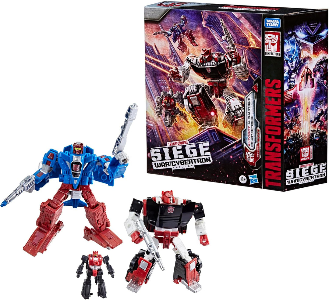 Transformers War for Cybertron WFC-S26 Autobot Alphastrike Counterforce 3-Pack Actionfiguren mit Umw