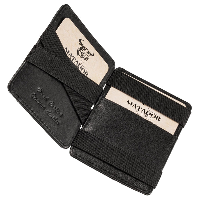 MATADOR Magic Slim Wallet Herren Leder Kreditkartenetui mit Münzfach | Karten Geldbeutel Geldtasche