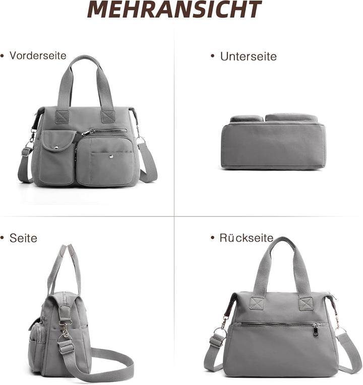 DIRRONA Elegant Damen Umhängetasche Gross Kapazität Handtasche Casual Reise Schultertasche Multi Tas