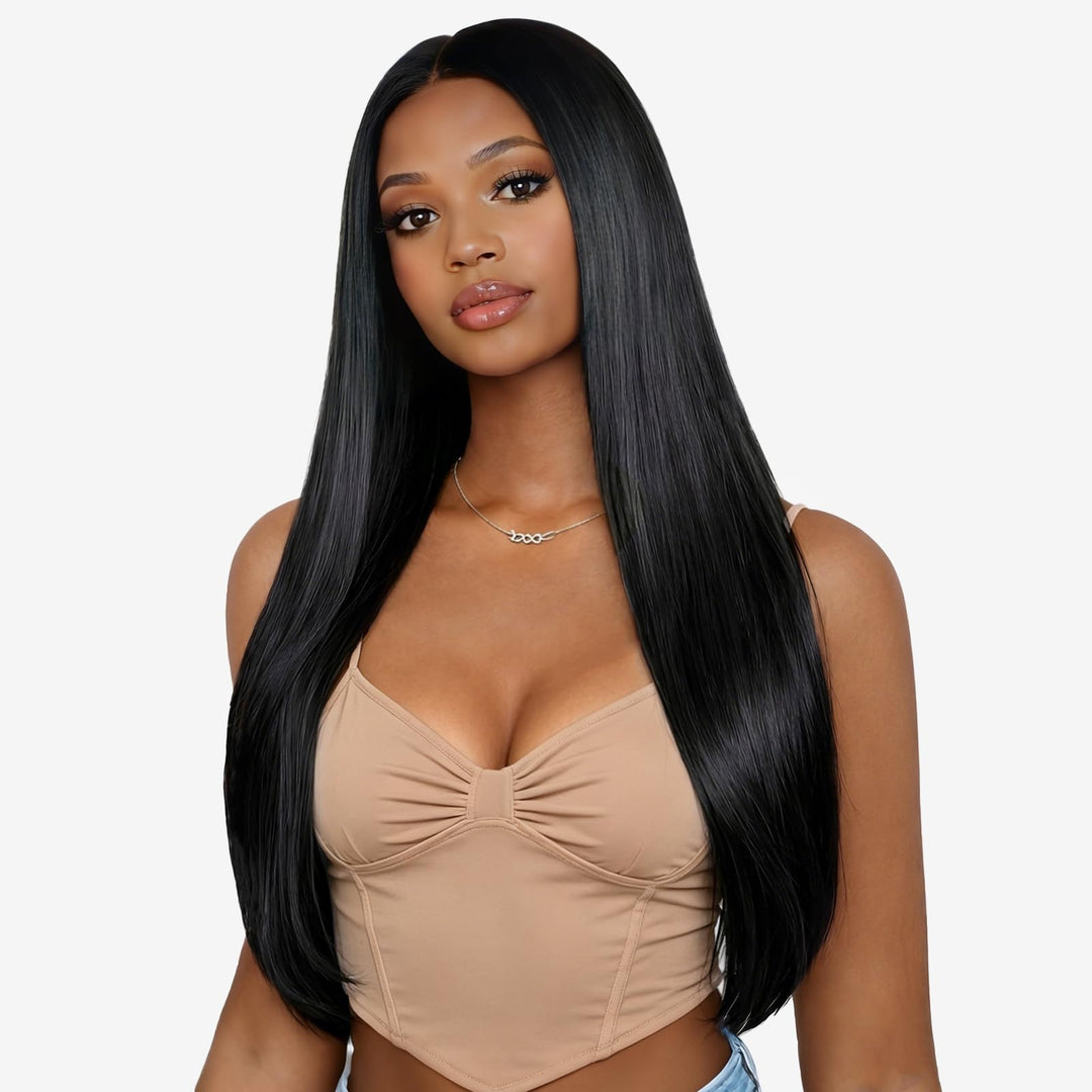 Tunfine 13x6 Lace Front Wigs Human Hair Straight Perücken Echthaar Damen 100% Brasilianer Human Hair