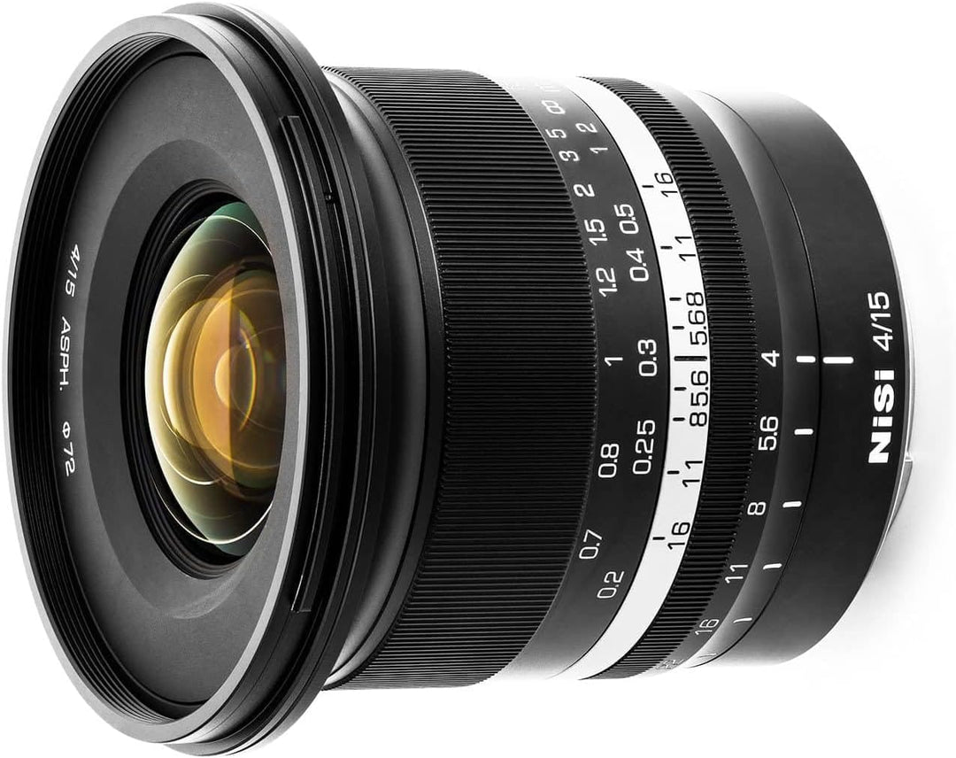 NiSi 15mm F4 ASPH Ultra-Weitwinkel Vollformat Objektiv für Sony E-Mount/Nikon Z-Mount/Cannon RF-Moun