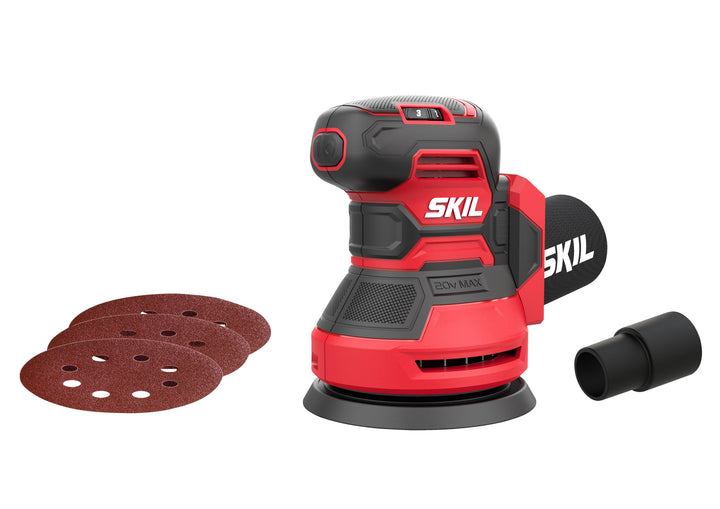 Skil Akku Exzenterschleifer 125mm 3745CA „20V Max“ (18 V) – Schleifer mit 125mm Schleifteller – Mit