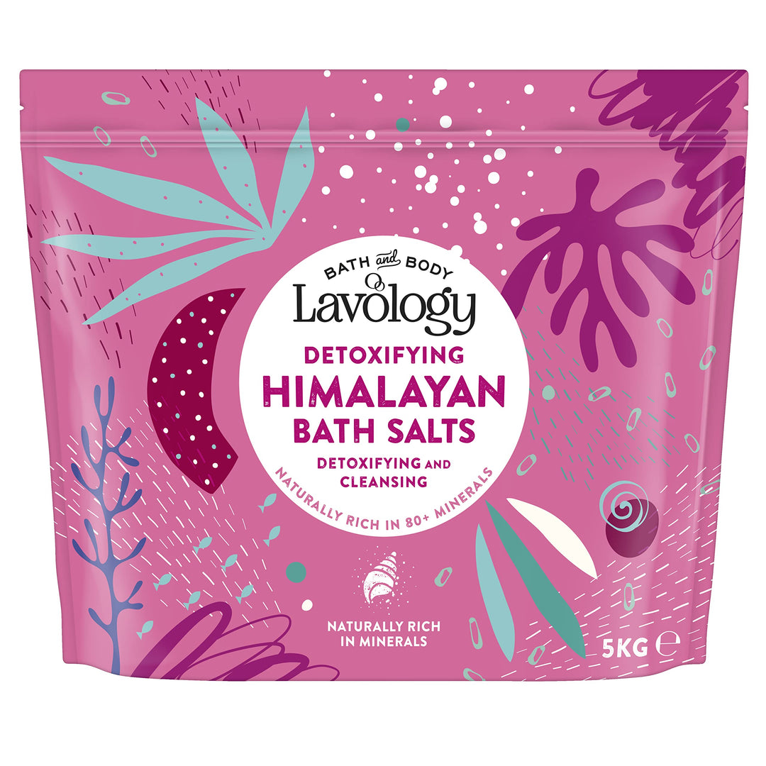 Lavology HimalayaBade salz Alle natürlichen Inhaltsstoffe Entgiften, Reinigen, Entschlacken, 5kg