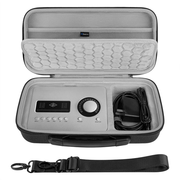 Geekria Tragetasche für Audio-Schnittstelle, Hartschalen-Reisetasche, kompatibel mit Universal Audio