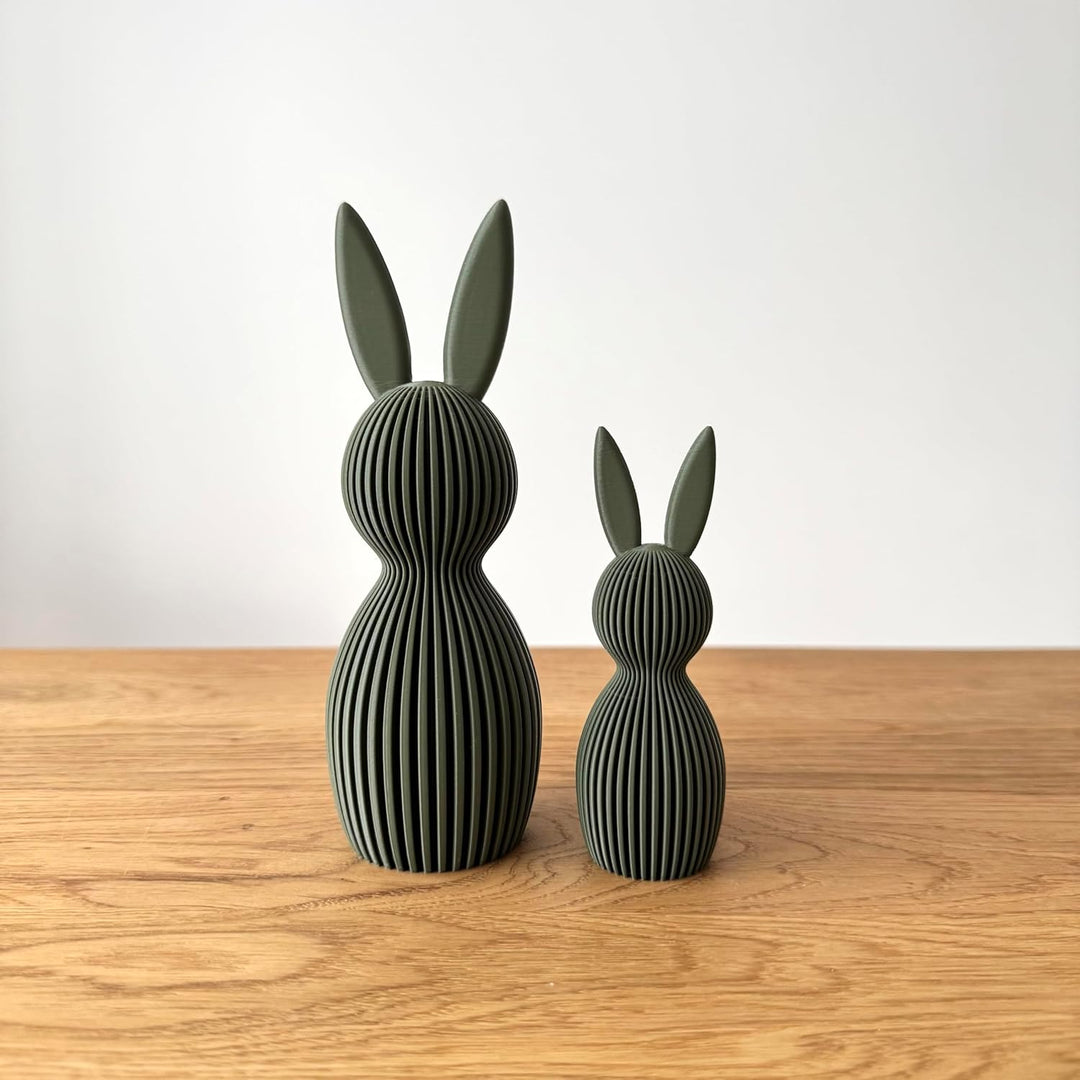 Generisch Scandi Osterhase 3D Deko – Minimalistische Osterdekoration im skandinavischen Design – Ger