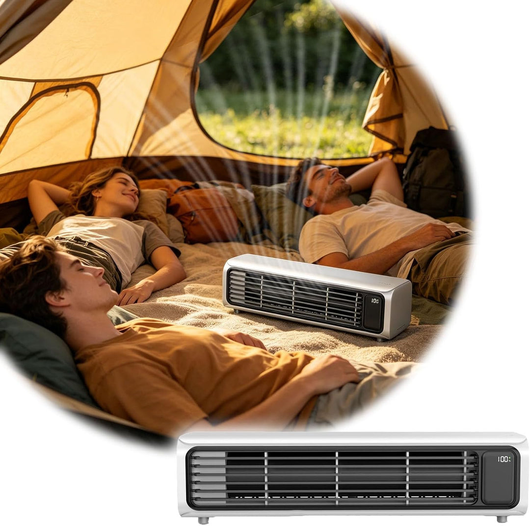 Generisch AirZuma Ventilator, Air Zuma Tragbarer Ventilator – Kompakte Bauweise, Einstellbare Lüfter