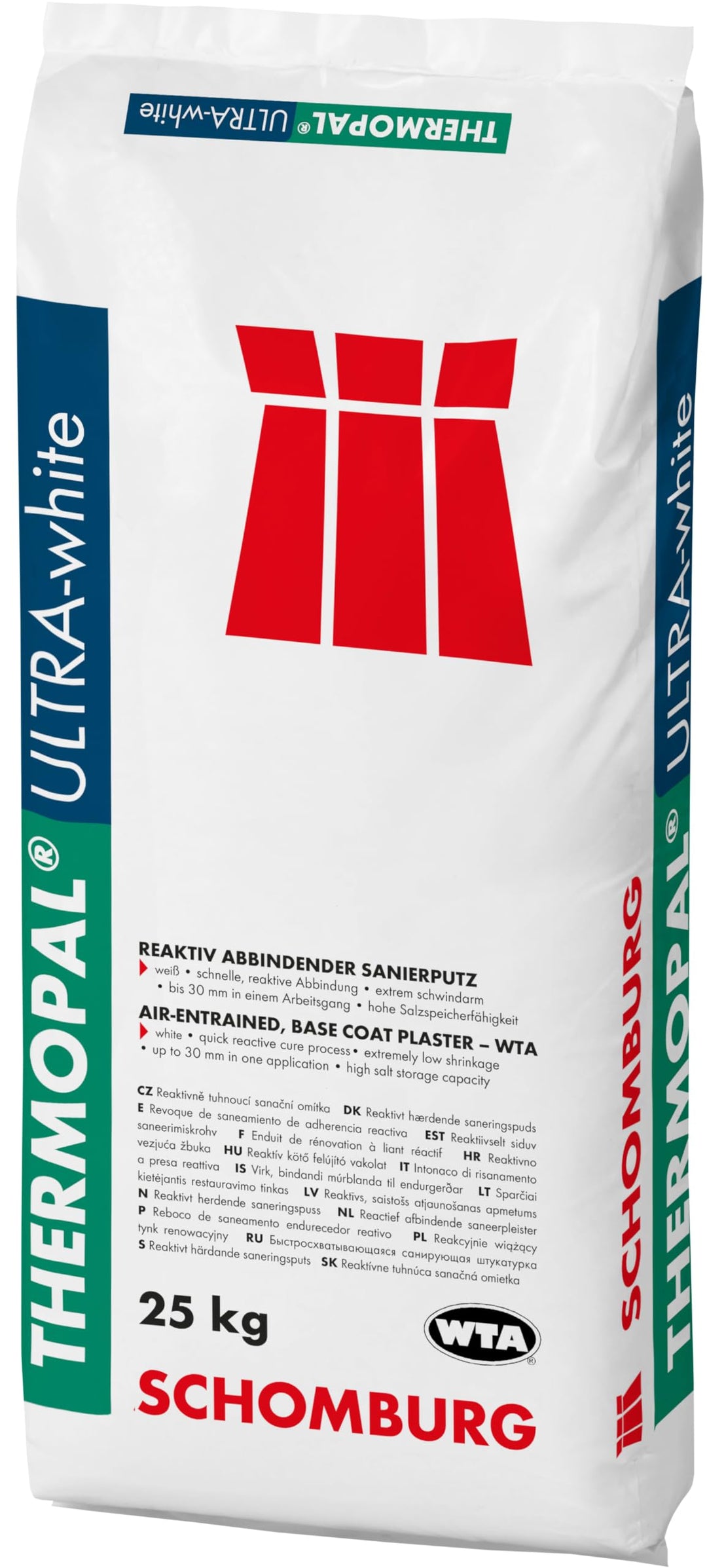 THERMOPAL-ULTRA-white - Sanierputzmörtel – WTA-zertifiziert, klimaregulierend, schnell abbindend, id