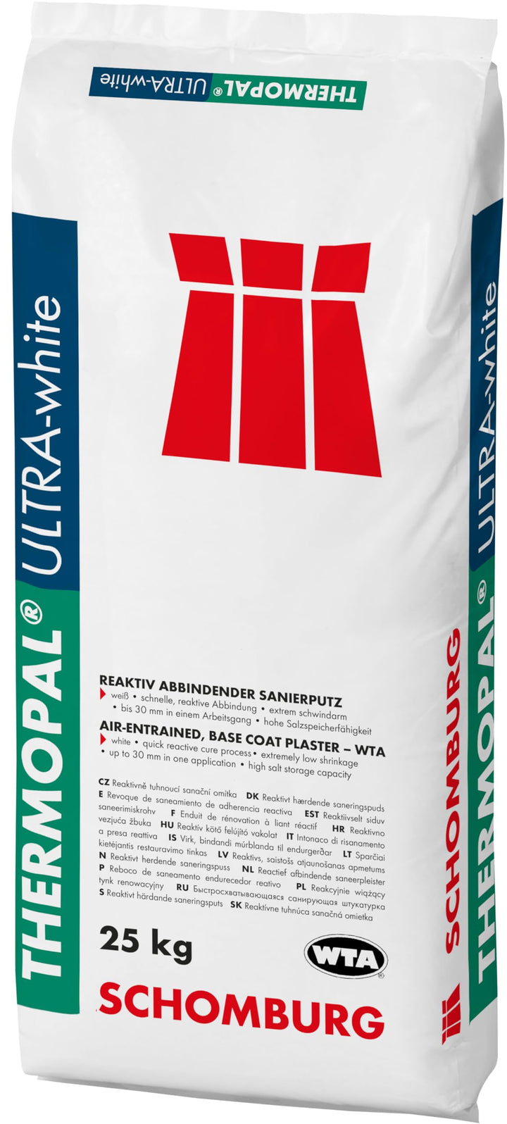 THERMOPAL-ULTRA-white - Sanierputzmörtel – WTA-zertifiziert, klimaregulierend, schnell abbindend, id