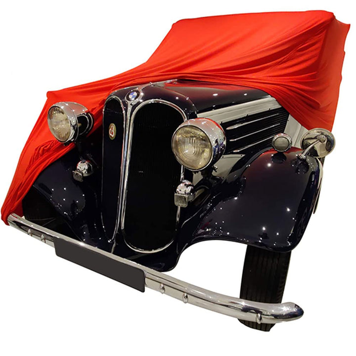 Indoor Autoabdeckung kompatibel mit BMW 319 SUPER Soft Stretch
