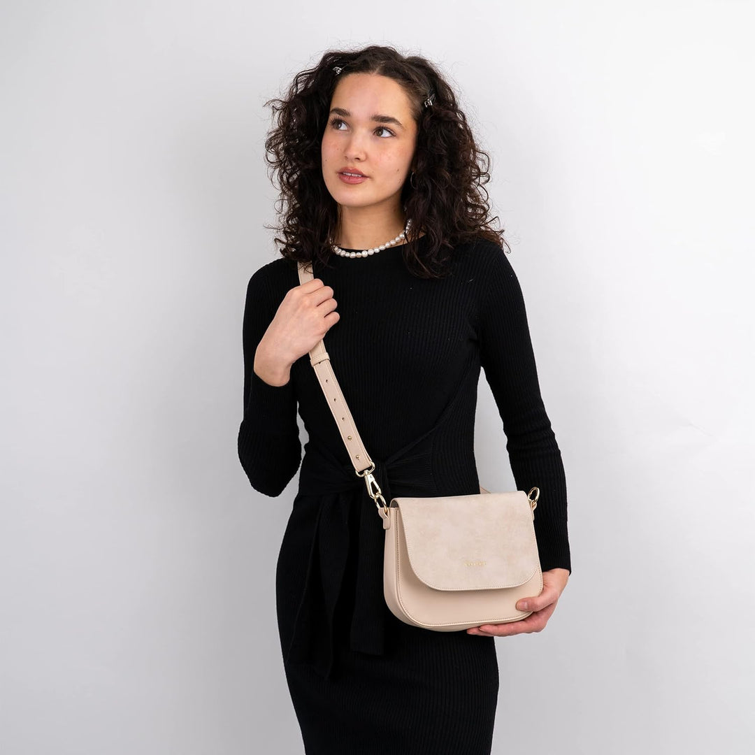 Expatrié Umhängetasche Damen Klein - Louise Medium - Moderne Crossbody Bag aus Veganem Leder - Tasch