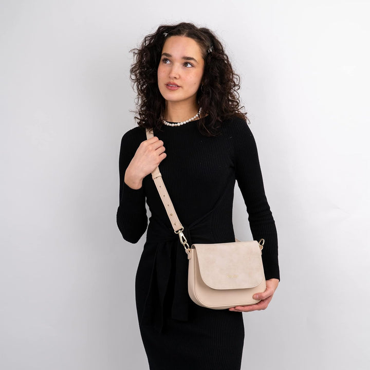 Expatrié Umhängetasche Damen Klein - Louise Medium - Moderne Crossbody Bag aus Veganem Leder - Tasch