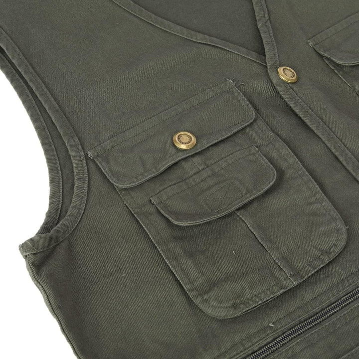 YOUTHUP Weste Herren Anglerweste Outdoor Ärmellose Fotografie Jagd Sportweste Multi-Tasche Leicht Kn