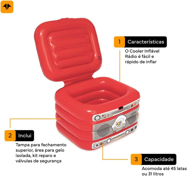 BESTWAY KÜHLBOX Turntable 61 X 53 58.5 x 51 x 43 cm, 58.5 x 51 x 43 cm