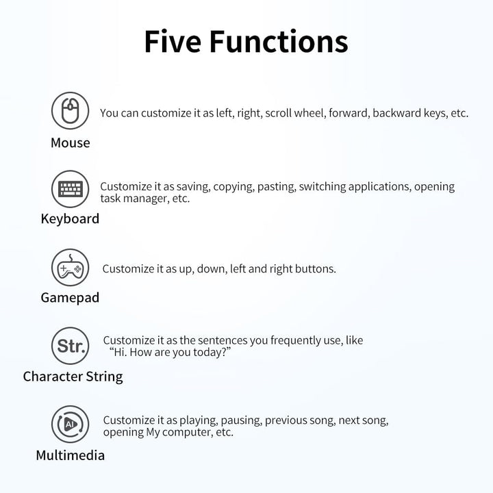 FS23 PM Dreifach-Fuss Pedal, Multifunktion Ales Mechanisches Fuss Pedal, Mechanischer USB-Schalter f