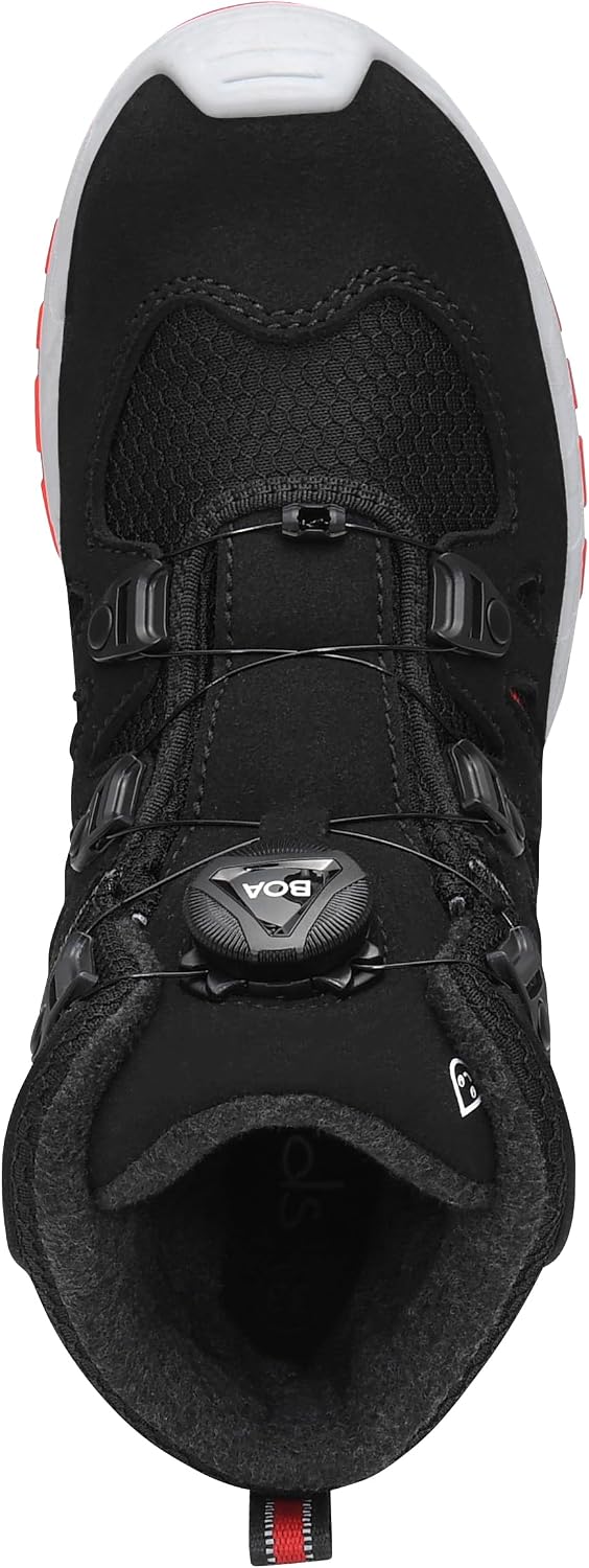 ELTEN Kinderschuhe Outdoor Maddox Kids BOA Black-red Mid Wintermodell für Mädchen und Jungen 36 EU S