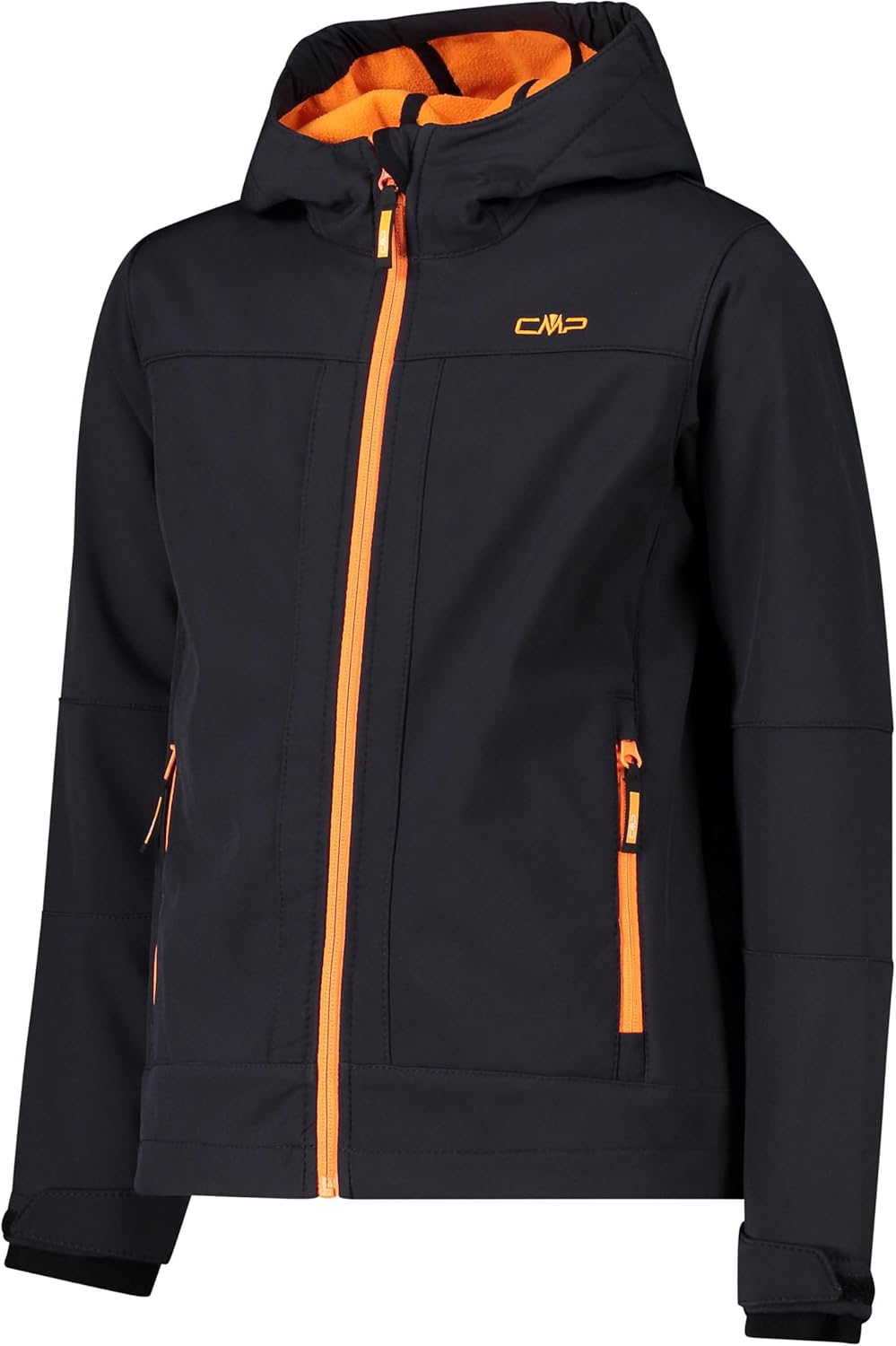 CMP Jungen Softshell' Kapuzen Jacke 104 Antracite-Flame, 104 Antracite-Flame