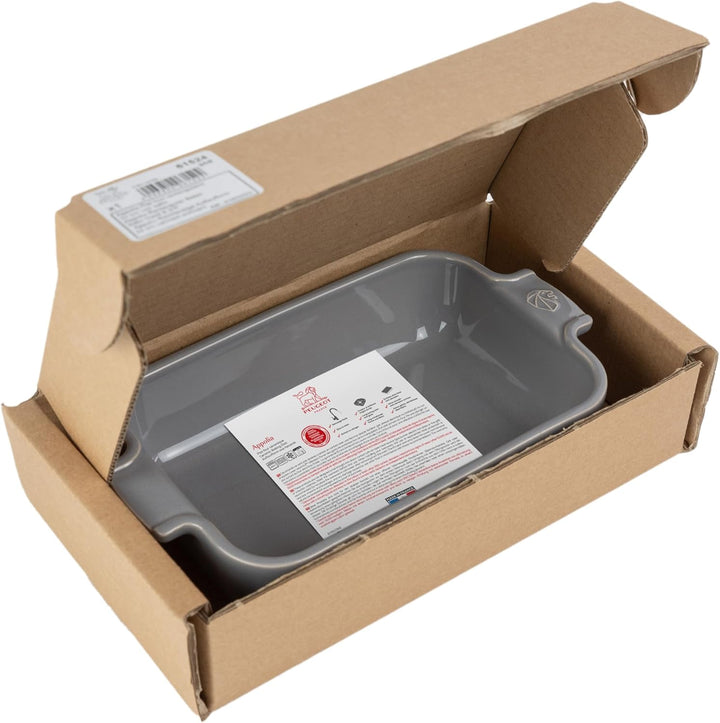 PEUGEOT - Rechteckige Auflaufform aus Keramik - 32 cm x 21,7 cm x 7,2 cm - Fassungsvermögen: 2,7 L -