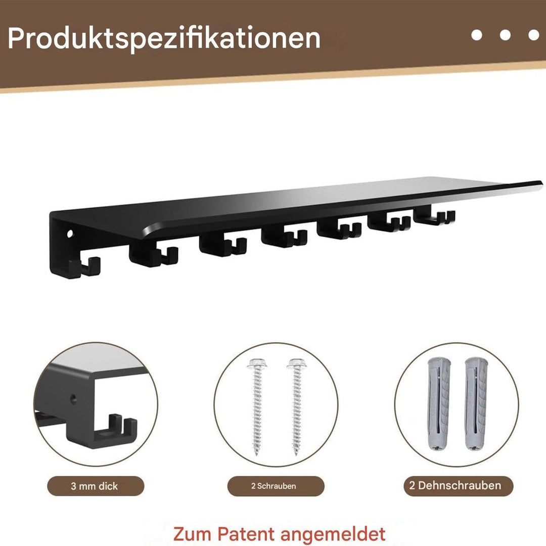 Wandregale Aus Metall, Wandregal Mit T-Schloss, Regalhalter Mit Adapter-Halterung, Für Workout, Fitn