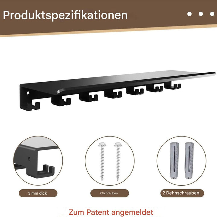 Wandregale Aus Metall, Wandregal Mit T-Schloss, Regalhalter Mit Adapter-Halterung, Für Workout, Fitn