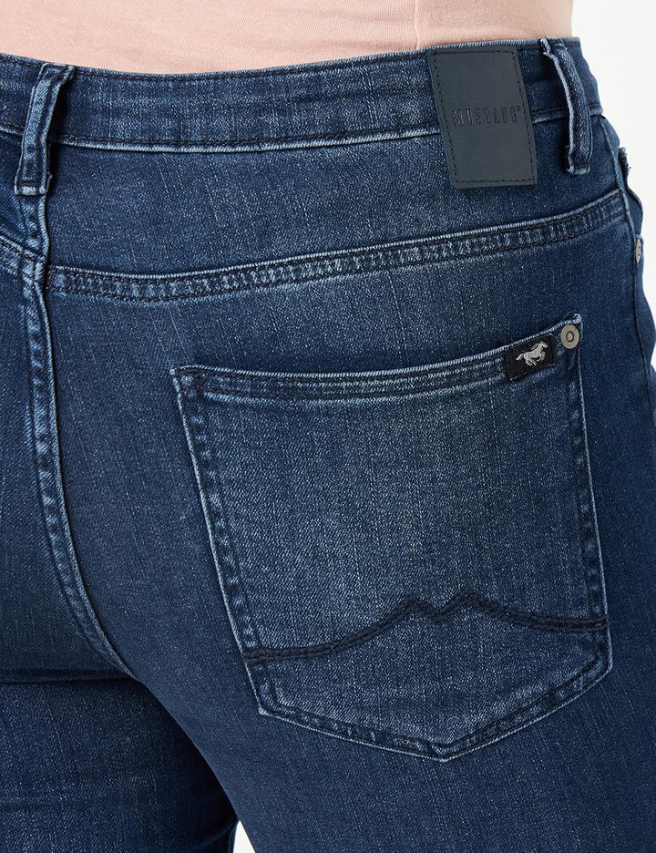 MUSTANG Damen June Flared Jeans 30W / 32L Mittelblau 602, 30W / 32L Mittelblau 602