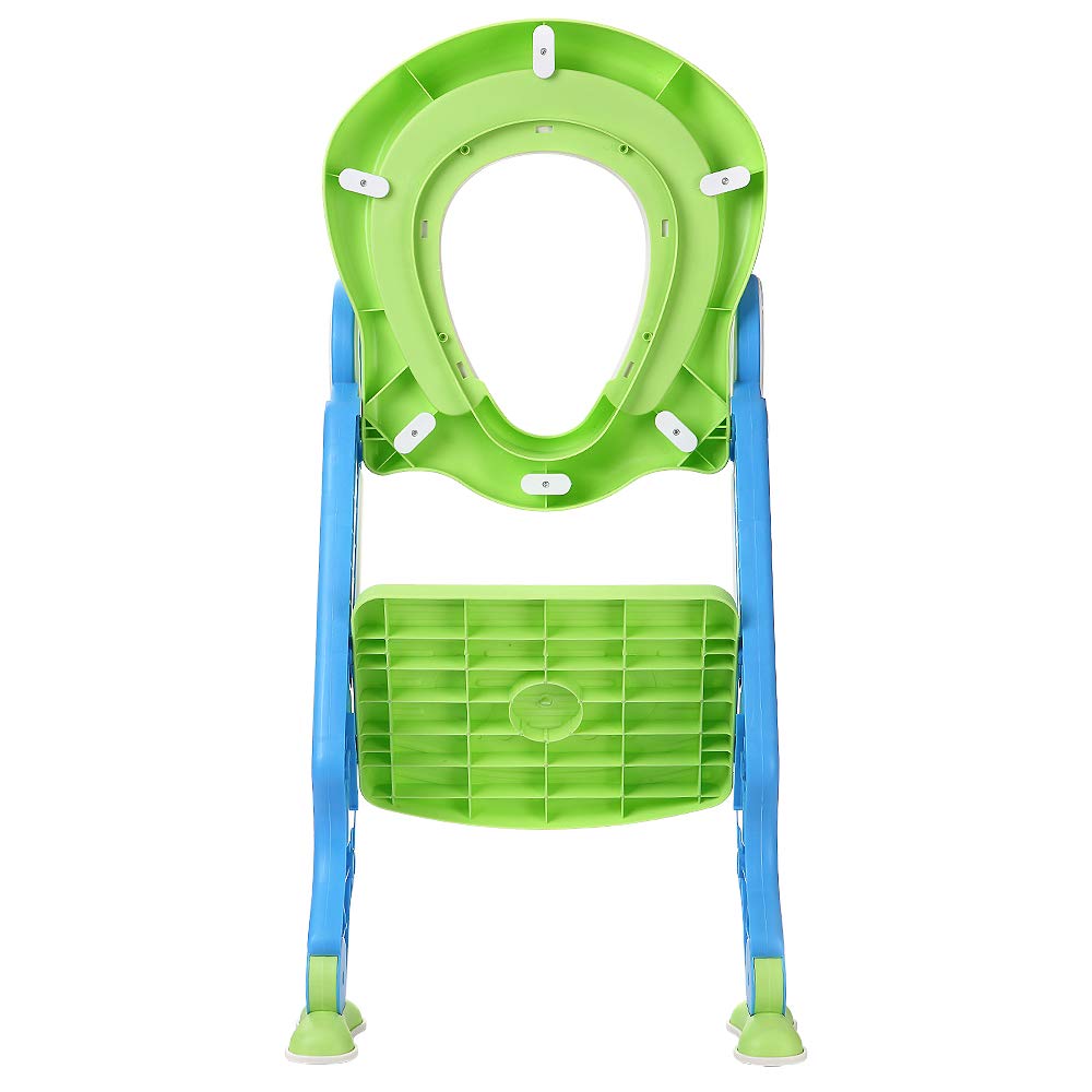 Toilettensitz kinder mit treppe, Faltbar Toilettentrainer Stabilen Rutschfesten, Kinder WC Sitz mit